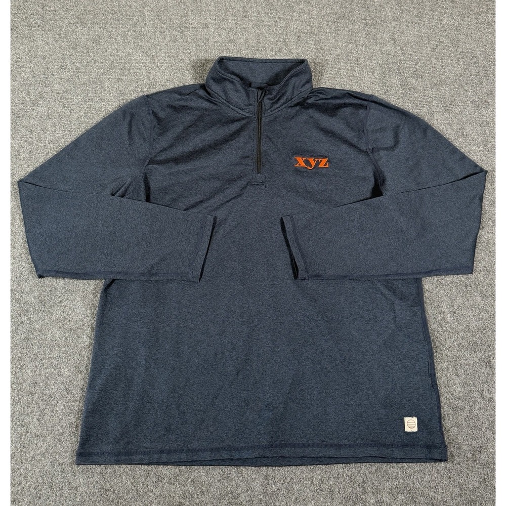 Marine Layer Weekend Sport 1/4‎ Zip Pullover Mens Medium Blue Athletic Stretch